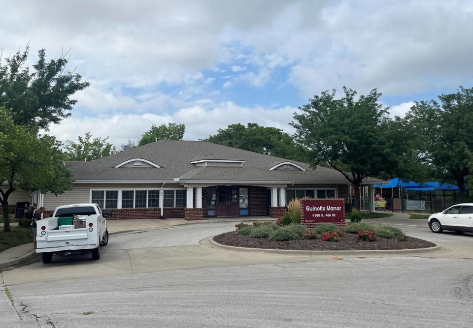 Guinotte Manor, a Kansas City Housing Authority apartment community, is located on the approximate site of Joseph Guinotte’s log house.