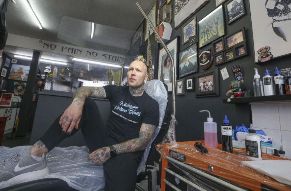 Glasgow Times: Tattoo Dave got his name because he owns a tattoo parlour in the city