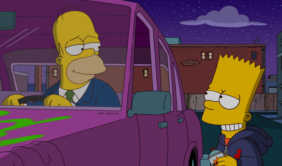 Homer and Bart Simpson (The Simpsons)