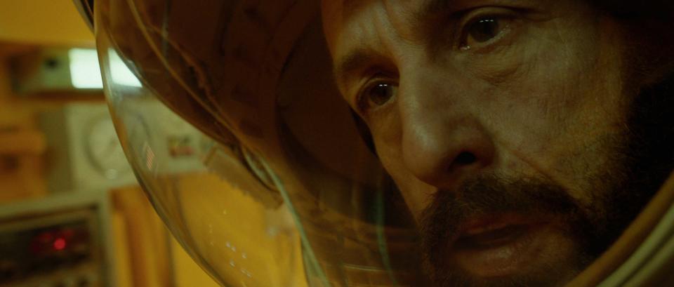 Adam Sandler as Jakub in Spaceman. (Netflix)