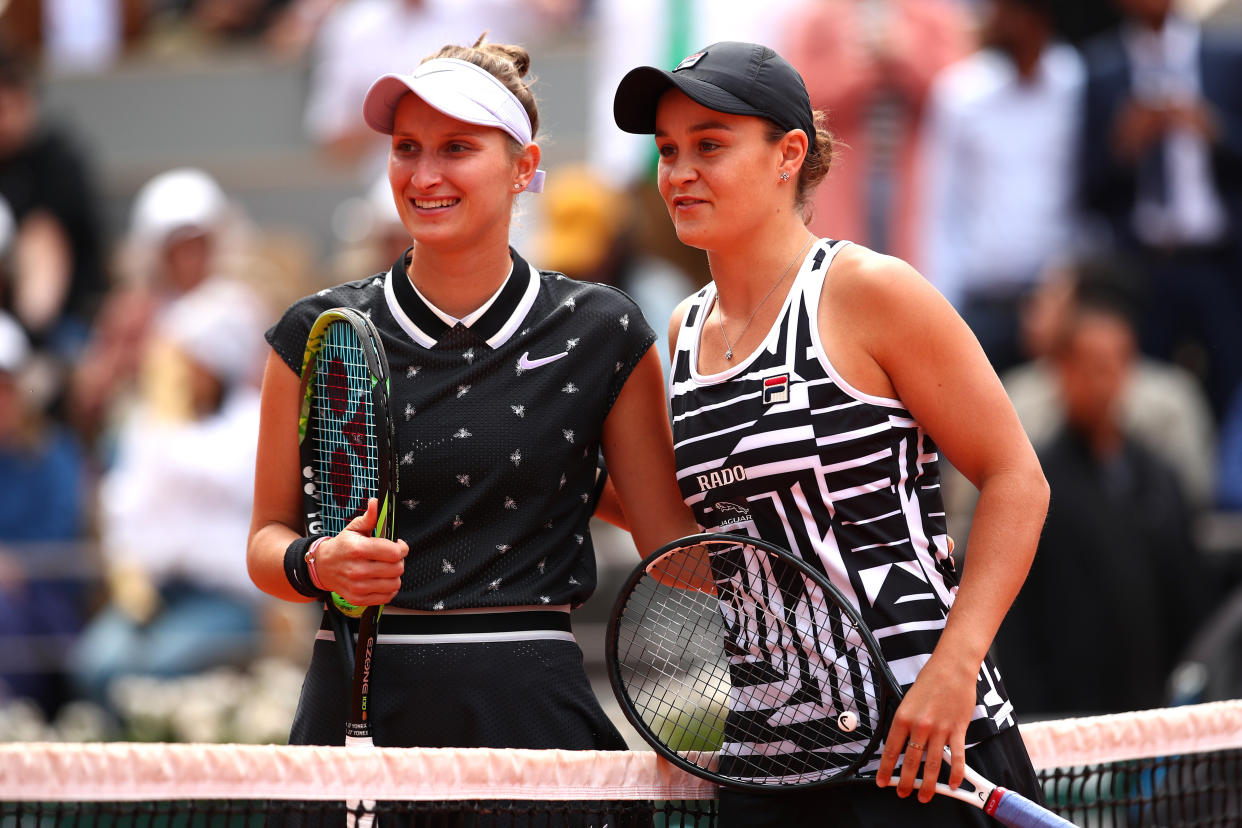 They were all smiles before the match, but only Ashleigh Barty would be smiling at the end. (Getty)