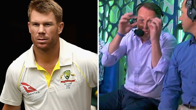 Warner has taken aim! Image: Getty/Channel 10