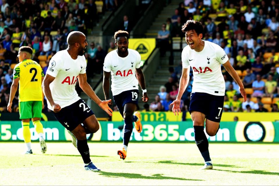 Tottenham’s 5-0 thumping of Norwich at Carrow Road secured their Champions League return (Getty Images)