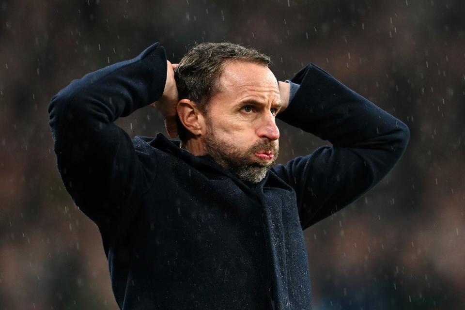 Gareth Southgate’s side have failed to convince in either match at Wembley (The FA via Getty Images)