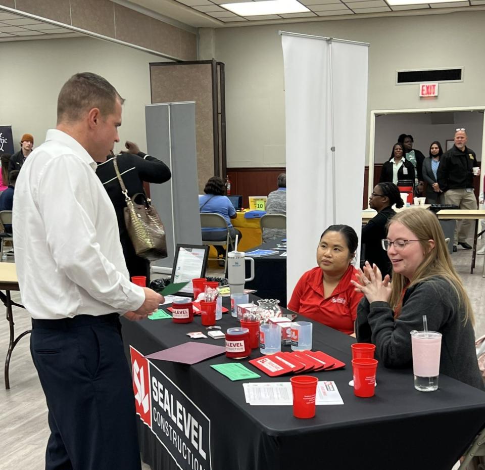 Images from the Bayou Region Career and Resource Fairs, 2022, in Thibodaux and Houma. The fairs are cohosted by The Louisiana Workforce Commission and Louisiana Department of Public Safety and Corrections, Division of Probation and Parole.