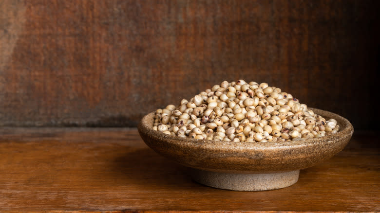 sorghum seeds in a bowl