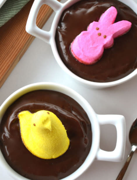 Chocolate Peep Pudding