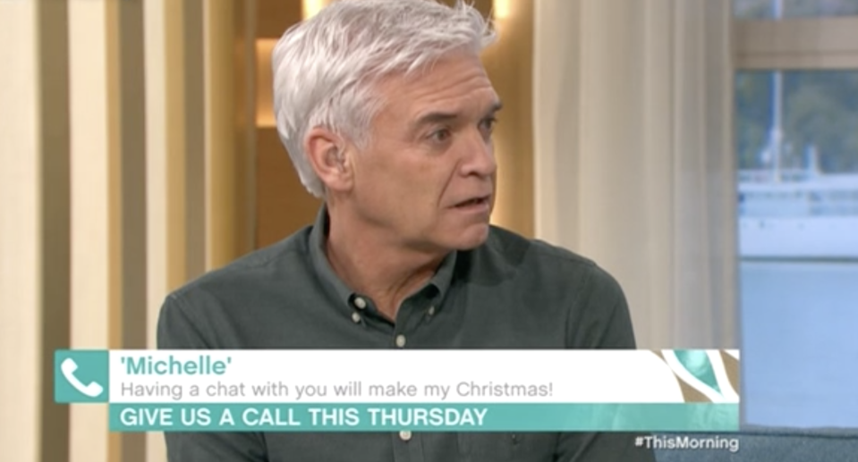 Phillip Schofield heard from an appreciative This Morning viewer. (ITV)