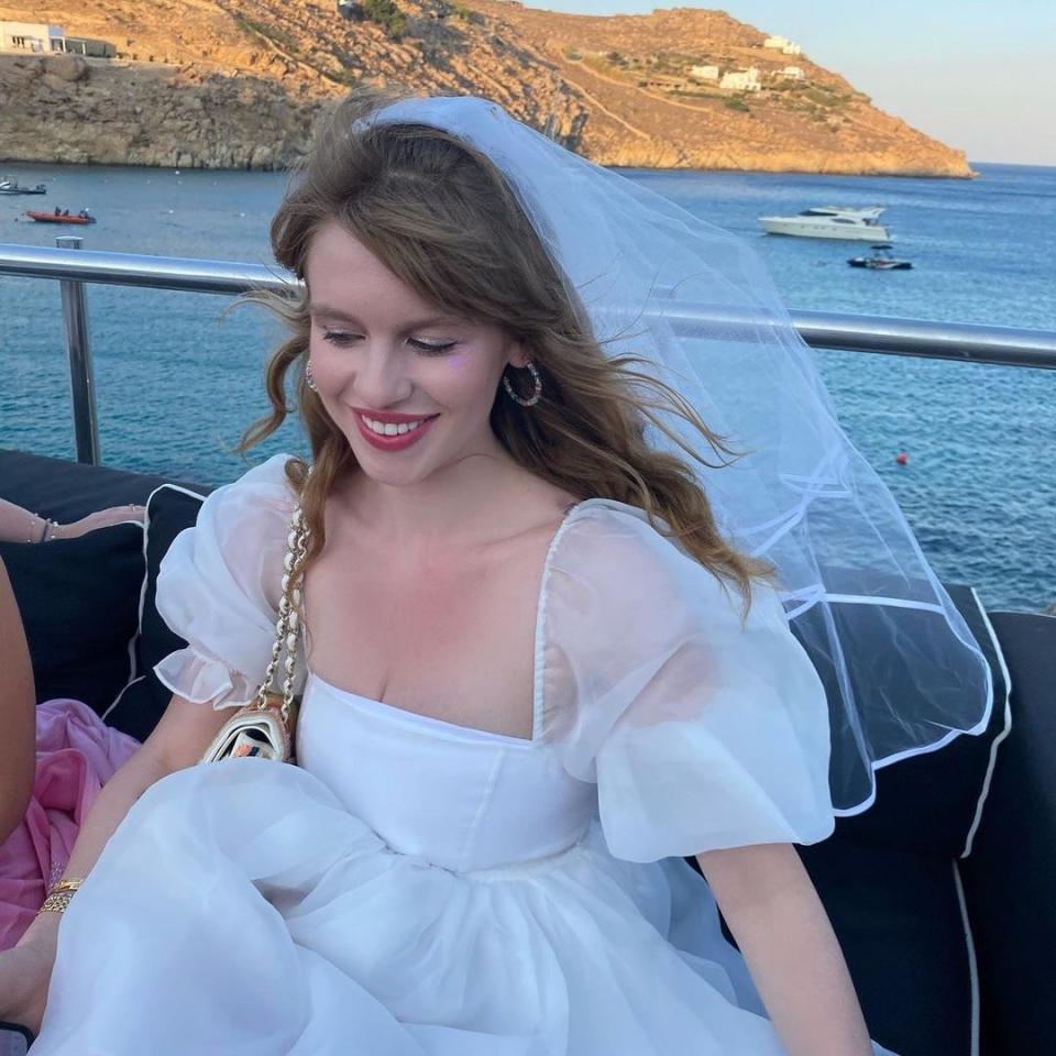 Ivy Getty celebrating her hen do in Mykonos - Instagram.com/ivygetty