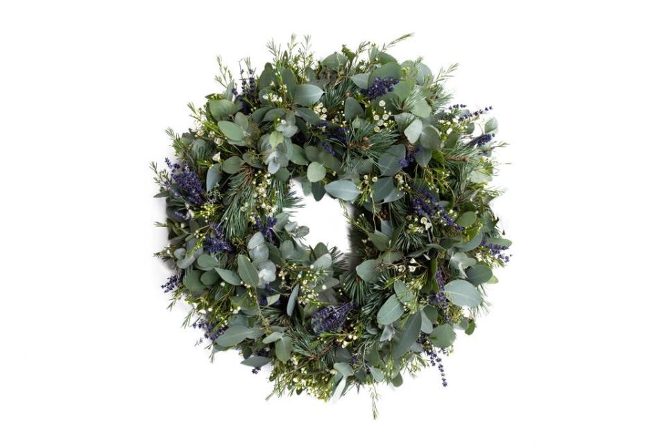 Eucalyptus and Lavender Christmas Wreath, by Lavender Green Flowers (Lavender Green Flowers)