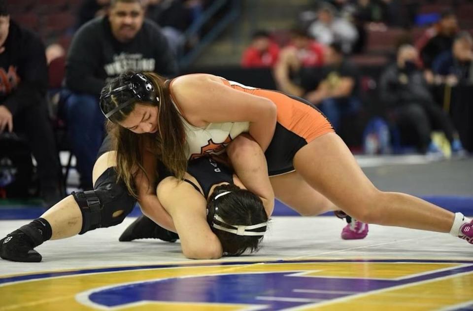 Merced High junior Evelyn Vargas is the Merced Sun-Star Girls Wrestler of the Year after finishing third at the CIF State Meet.