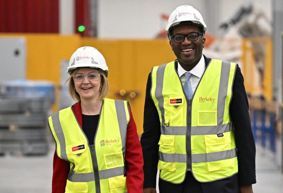 Prime minister Liz Truss and chancellor Kwasi Kwarteng (Dylan Martinez/PA)