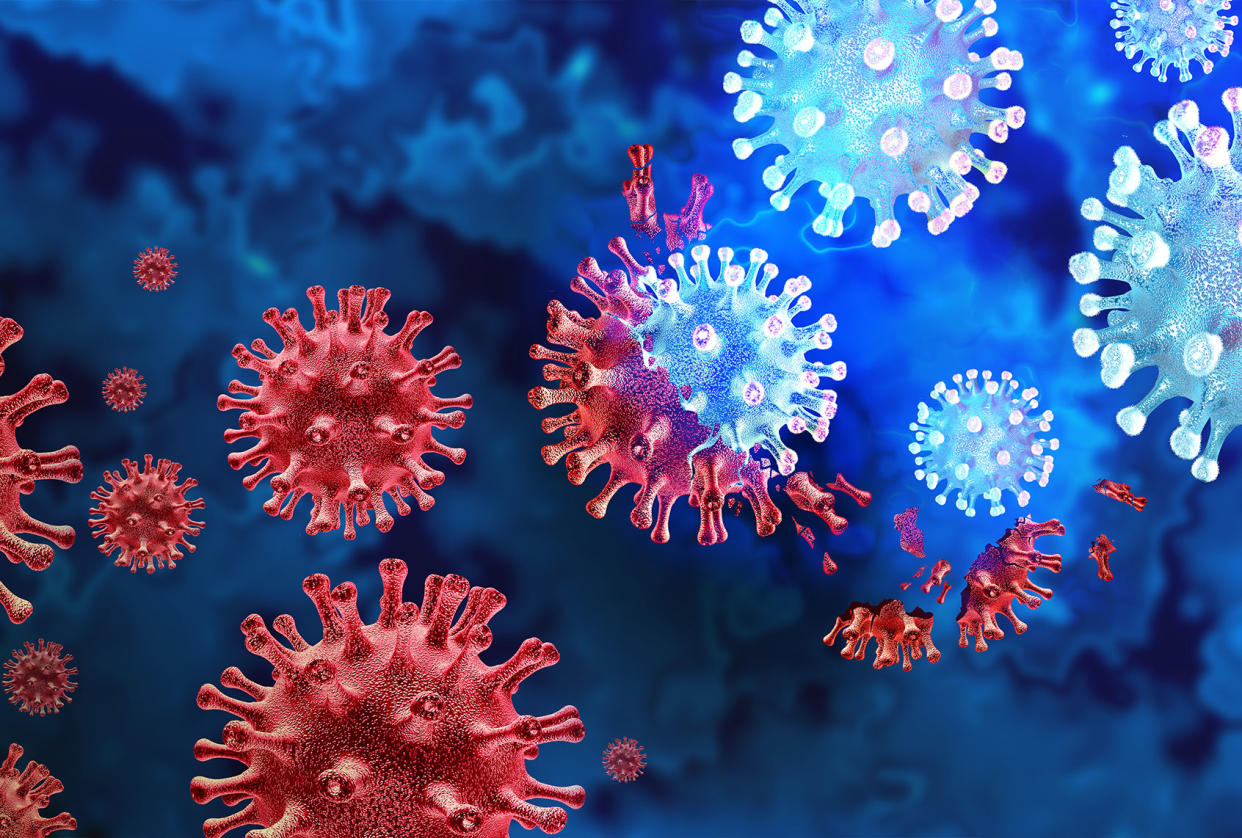 Mutating virus variant; COVID-19; Coronavirus Getty Images/wildpixel