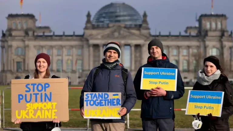 El rechazo a la invasión rusa a Ucrania ha sido multitudinario en Alemania.