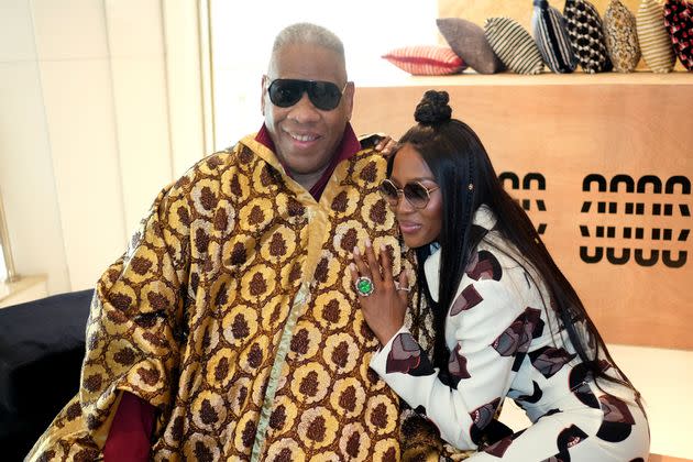 André Leon Talley and Naomi Campbell attend day two of Arise Fashion Week on April 20, 2019 in Lagos, Nigeria. (Photo: David M. Benett via Getty Images)