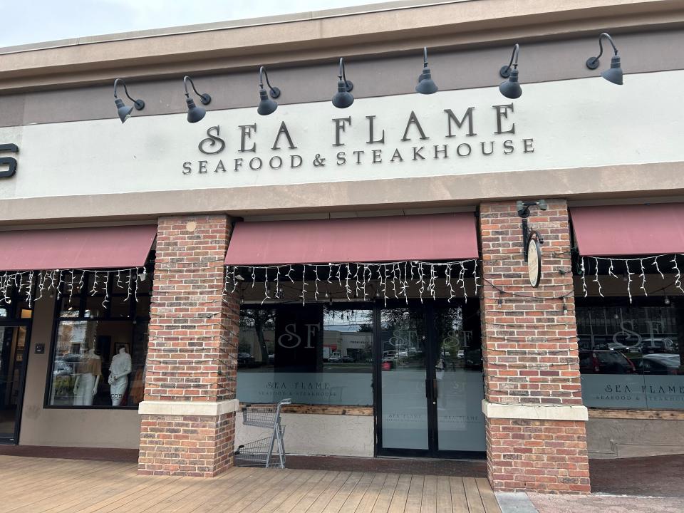 SeaFlame Seafood & Steakhouse in Scarsdale has closed. Photographed April 2023