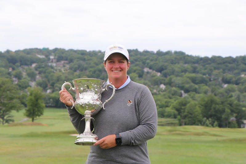 Port Chester native Meaghan Francella won the inaugural N.J. Women's Open at Montclair Golf Club, earning $6,000 for the one-shot victory.