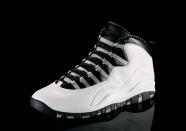 <p>Air Jordan X - "The Legacy Continues" (1995): Despite his retirement, the shoe continues. On the sole of the Xs is a list of Jordan's accomplishments. (Photo courtesy of Nike)</p>