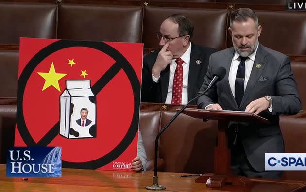 Rep. Cory Mills (R-Fla.) warned of the Chinese Communist Party “infiltrating school lunches