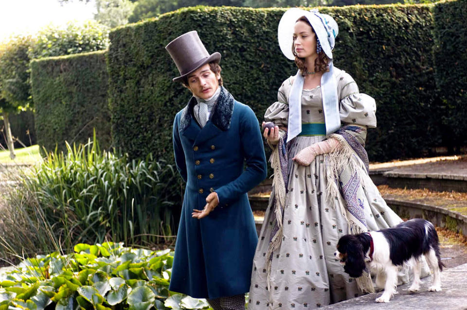 <a href="http://movies.yahoo.com/movie/the-young-victoria/" data-ylk="slk:The Young Victoria;elm:context_link;itc:0;sec:content-canvas" class="link ">The Young Victoria</a> (2009)<br> Screenwriter Julian Fellowes, who later went on to do “Downton Abbey,” was very vocal about his desire to rid his script of anachronism, even going so far as to chide his lead actress Emily Blunt for ad-libbing “OK” in one scene. Of course, that didn’t stop Fellowes from taking historical liberties in a scene where Prince Albert is shot by an assassin. The reigning Queen was not amused. “It simply did not happen and Her Majesty questioned the need for such a dramatic inaccuracy,” <a href="http://www.telegraph.co.uk/news/uknews/theroyalfamily/4994692/Queen-not-amused-by-inaccuracies-in-The-Young-Victoria-film.html" rel="nofollow noopener" target="_blank" data-ylk="slk:reported;elm:context_link;itc:0;sec:content-canvas" class="link ">reported</a> Buckingham Palace. “She also thought the uniforms worn by the British officers looked too Germanic."