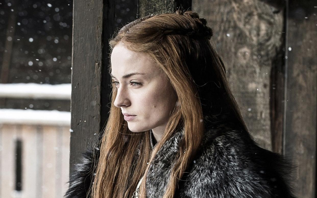 Sophie Turner as Sansa Stark in Series seven of Game of Thrones  - HBO