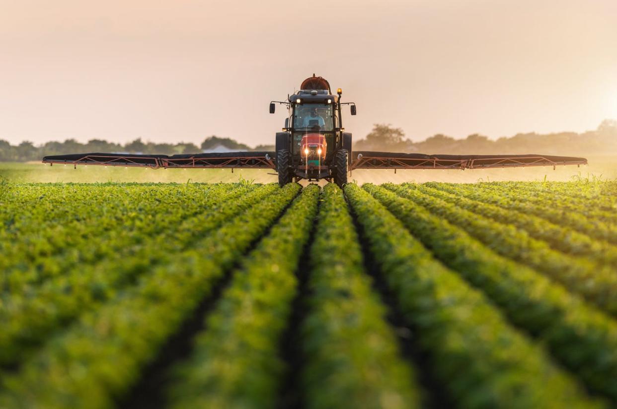 <a href="https://www.shutterstock.com/es/image-photo/tractor-spraying-pesticides-on-soybean-field-692043769" rel="nofollow noopener" target="_blank" data-ylk="slk:Fotokostic / Shutterstock;elm:context_link;itc:0;sec:content-canvas" class="link ">Fotokostic / Shutterstock</a>