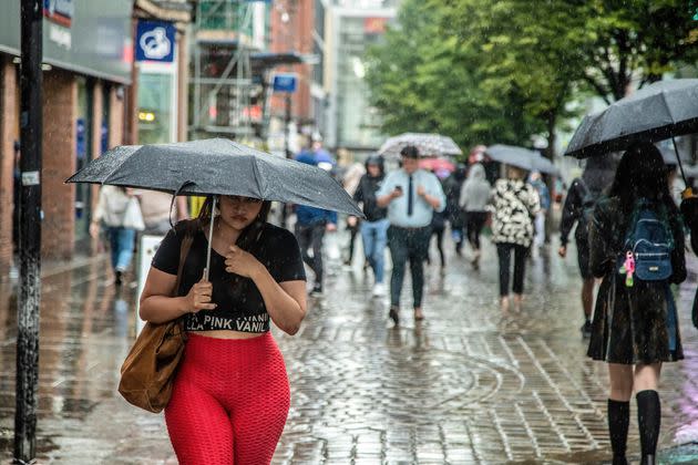 Greater Manchester is bombarded by rain and thunderstorms in late July after a two-week heatwave (Photo: SOPA Images via Getty Images)