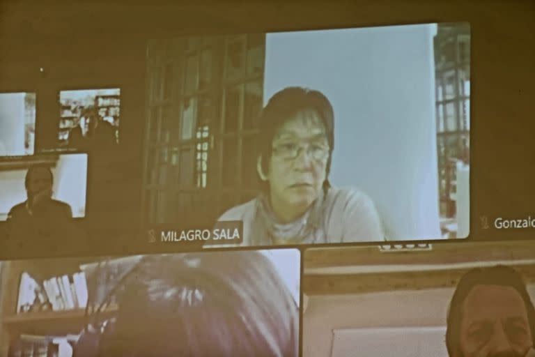 Milagro Sala participó de manera virtual de la presentación