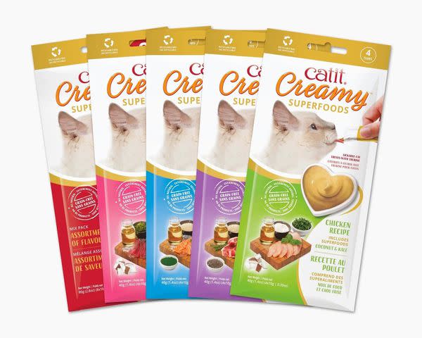 <p>Catit</p> Catit Creamy Superfoods cat treats