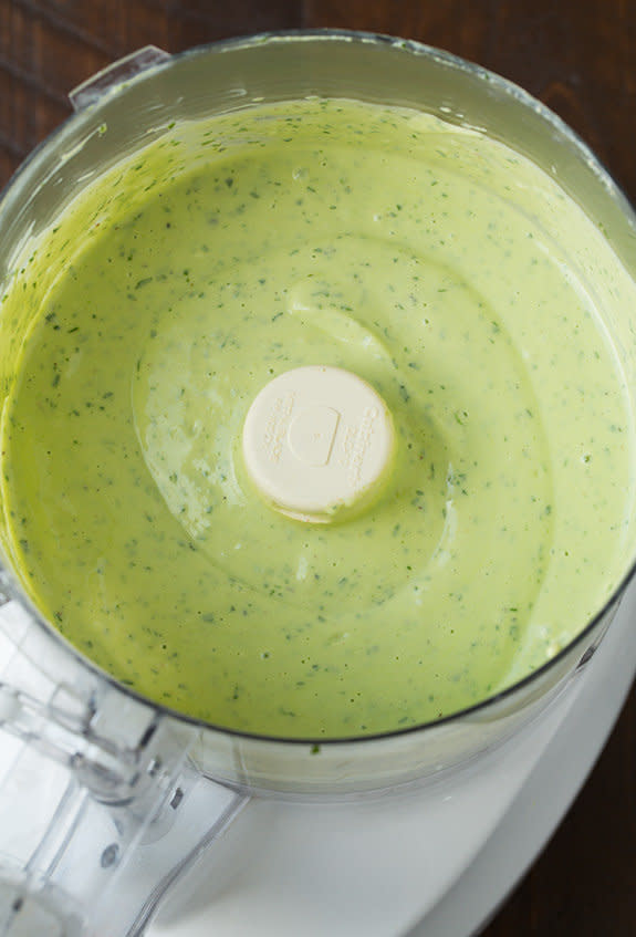 <strong>Get the <a href="http://www.cookingclassy.com/2015/06/avocado-greek-yogurt-ranch-dressing/" target="_blank">Avocado Greek Yogurt Ranch Dressing recipe</a> from Cooking Classy</strong>