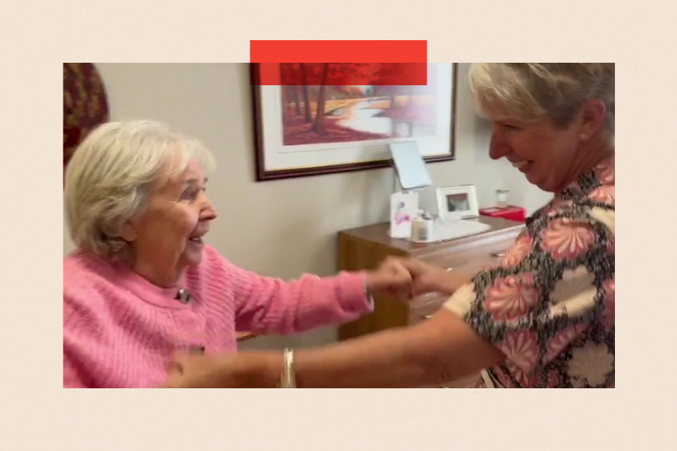 Imelda and Nicola dancing