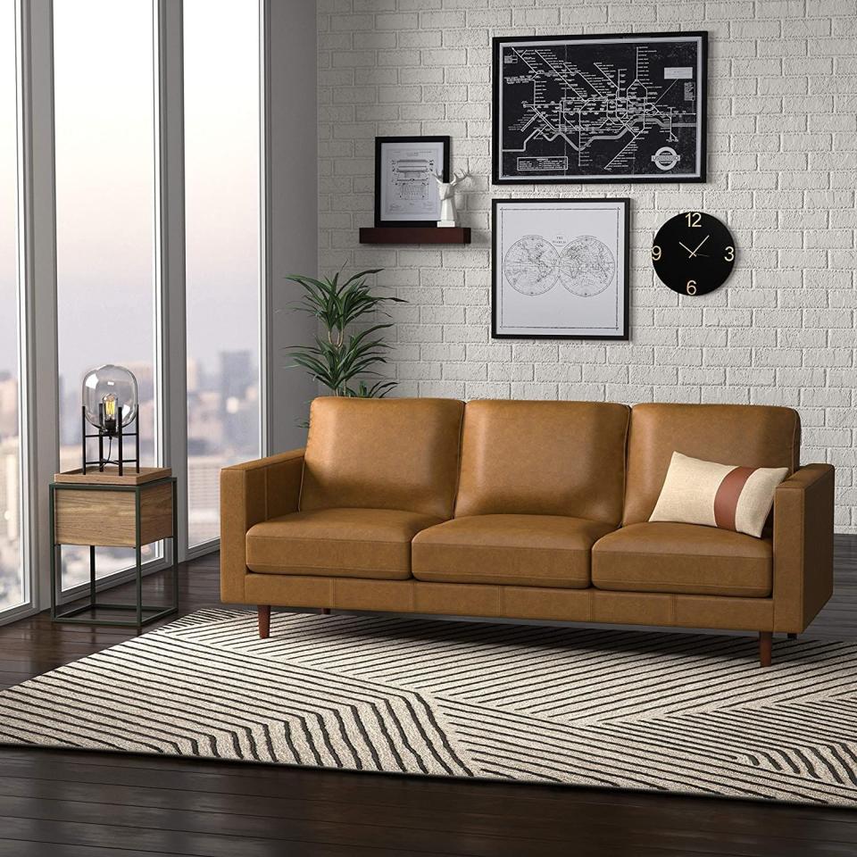 Revolve Modern Leather Sofa