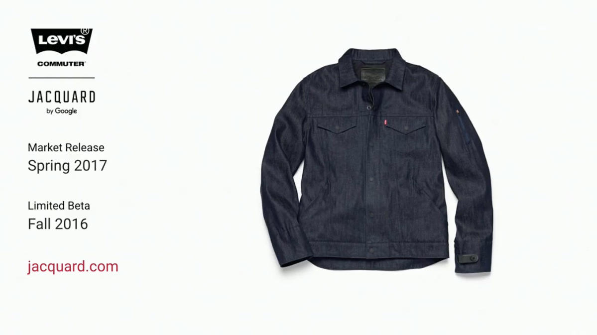Google and Levis are releasing their smart jacket early next year | Engadget