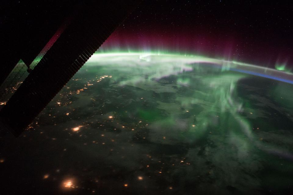 aurora borealis iss