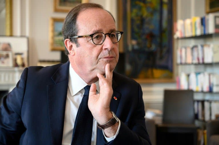 François Hollande dans son bureau à Paris le 4 novembre 2020 (Photo d'illustration) - BERTRAND GUAY © 2019 AFP