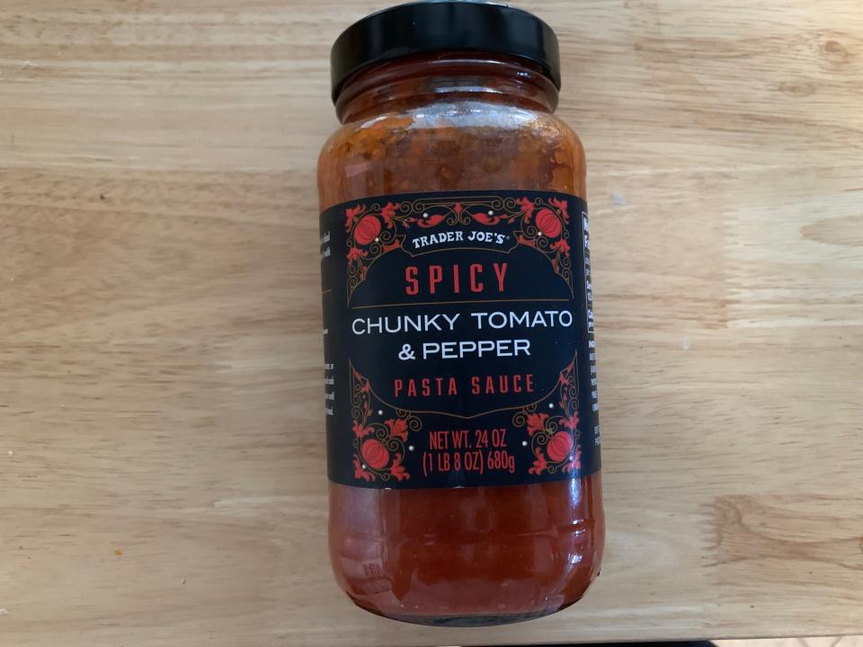 Trader Joe's spicy chunky tomato and pepper