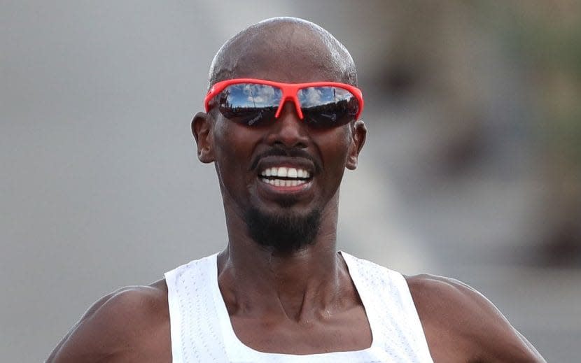 This is Mo Farah's first marathon title - PA