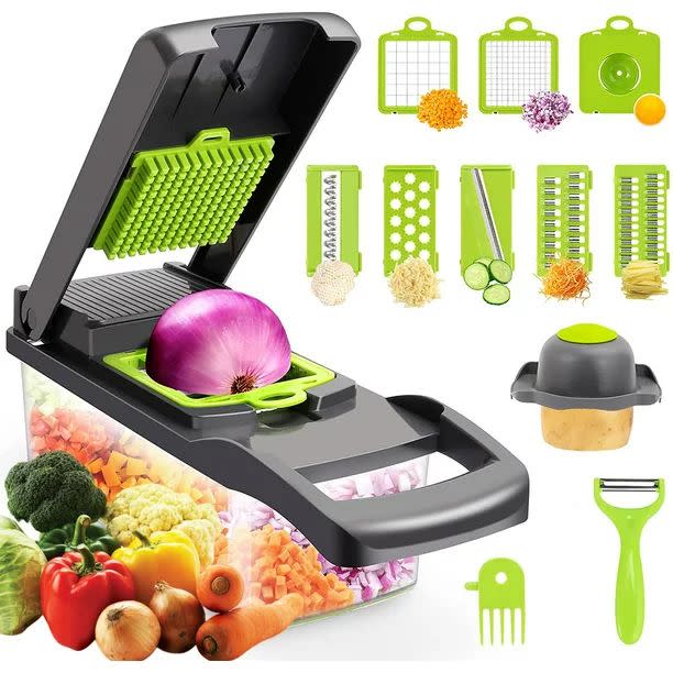 <p><a href="https://go.redirectingat.com?id=74968X1596630&url=https%3A%2F%2Fwww.walmart.com%2Fip%2Fsktome-Vegetable-Chopper-Multifunctional-12-in-1-Food-Chopper-with-8-Blades-Onion-Chopper-Veggie-chopper-Chopper-Vegetable-Cutter-Slicer-Dicer%2F1637341867&sref=https%3A%2F%2Fwww.womansday.com%2Flife%2Fg44199122%2Fwalmart-wedding-registry-ideas%2F" rel="nofollow noopener" target="_blank" data-ylk="slk:Shop Now;elm:context_link;itc:0;sec:content-canvas" class="link ">Shop Now</a></p><p>Vegetable Chopper</p><p>$19.99</p><p>walmart.com</p>