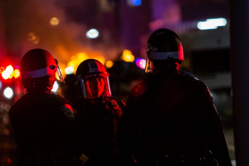 Protesters rally against the death in Minneapolis police custody of Floyd, in New York City