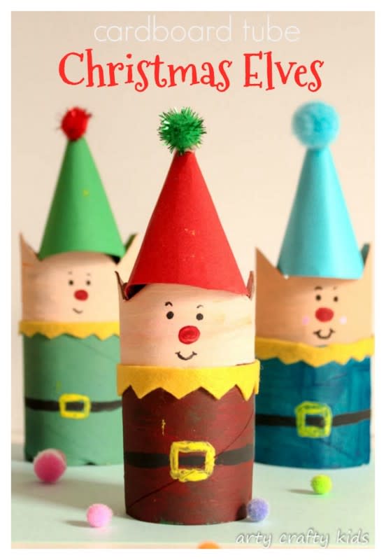 <p>Arty Craft Kids</p><p>Santa will be jealous that your kids are spending so much time with his holiday helpers after he sees they created these adorable elves. Check out <em><a href="https://www.artycraftykids.com/craft/cardboard-tube-christmas-elf-craft/" rel="nofollow noopener" target="_blank" data-ylk="slk:Arty Craft Kids;elm:context_link;itc:0;sec:content-canvas" class="link rapid-noclick-resp">Arty Craft Kids</a></em> for more info.</p>