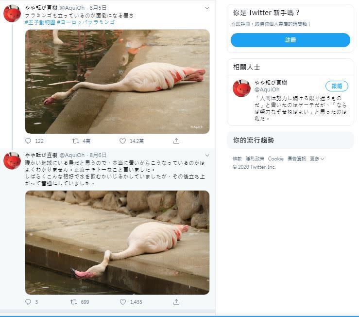 日本網友在推特上分享自己在動物園看到的奇妙景象。（圖／翻攝自@AquiOh推特）