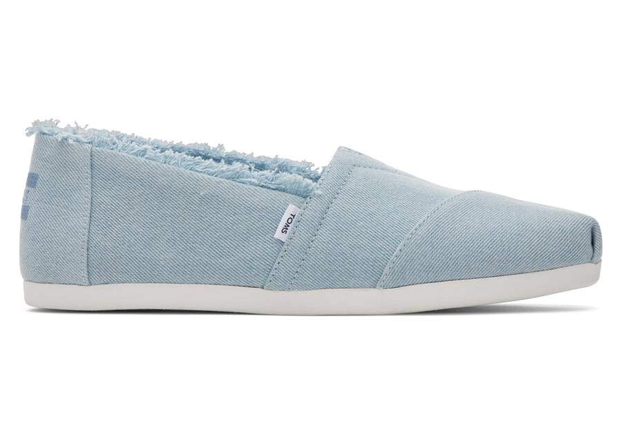 Toms Alpargata Fringed Washed Denim shoe