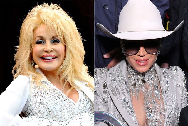 <p>Shirlaine Forrest/WireImage; Michael Loccisano/Getty</p> Dolly Parton and Beyoncé