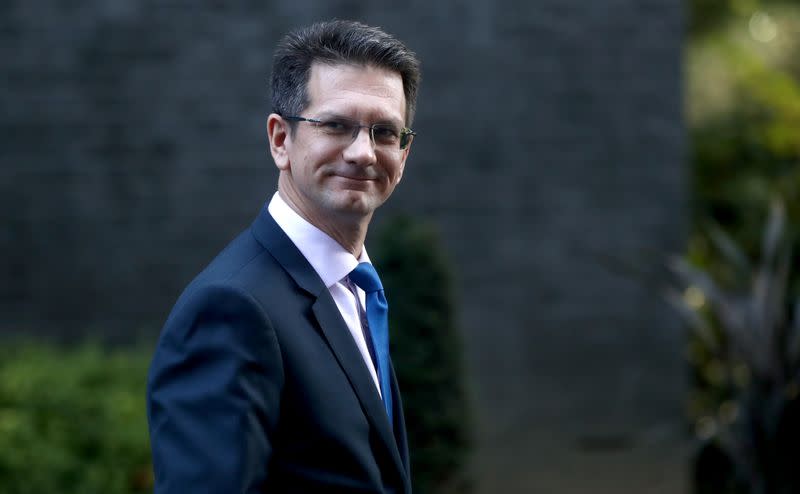 Conservative MP Steve Baker walks outside Downing Street in London