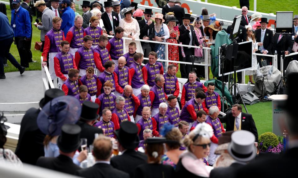 Past and present jockeys who have ridden the Queen’s horses (John Walton/PA) (PA Wire)