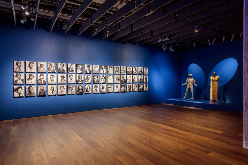 Glamour wall from “Regeneration: Black Cinema 1898-1971” at the Academy Museum of Motion Pictures. - Credit: Photo by Joshua White, JW Pictures/ ©Academy Museum Foundation.