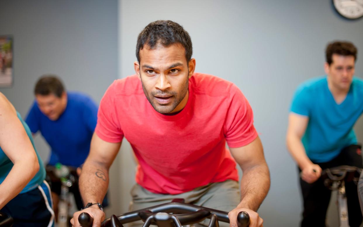 High intensity exercise, such as spin classes, have become increasingly popular  - This content is subject to copyright.