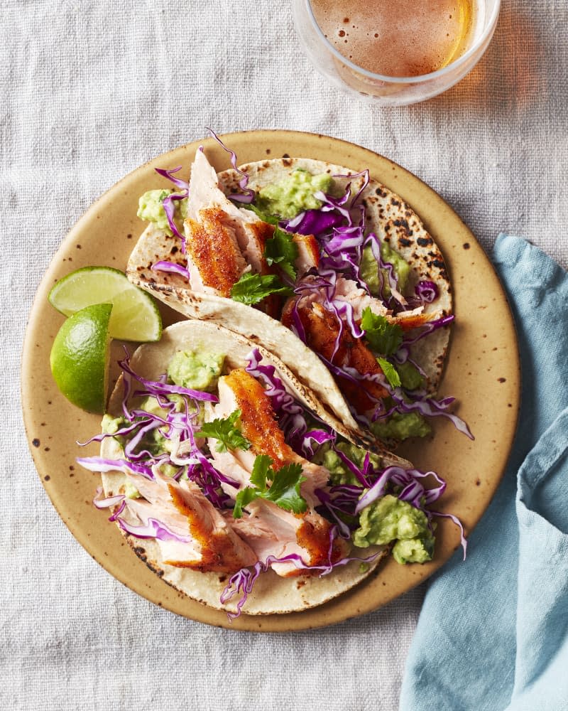 15-Minute Chile-Lime Salmon Tacos