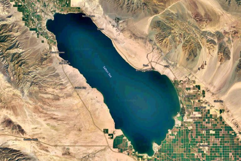 El Lago Saltón surgió de manera fortuita luego de la crecida del Río Colorado en 1905