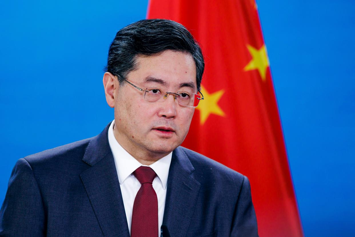 Qin Gang (above) was removed from his position as China's foreign minister on Tuesday.